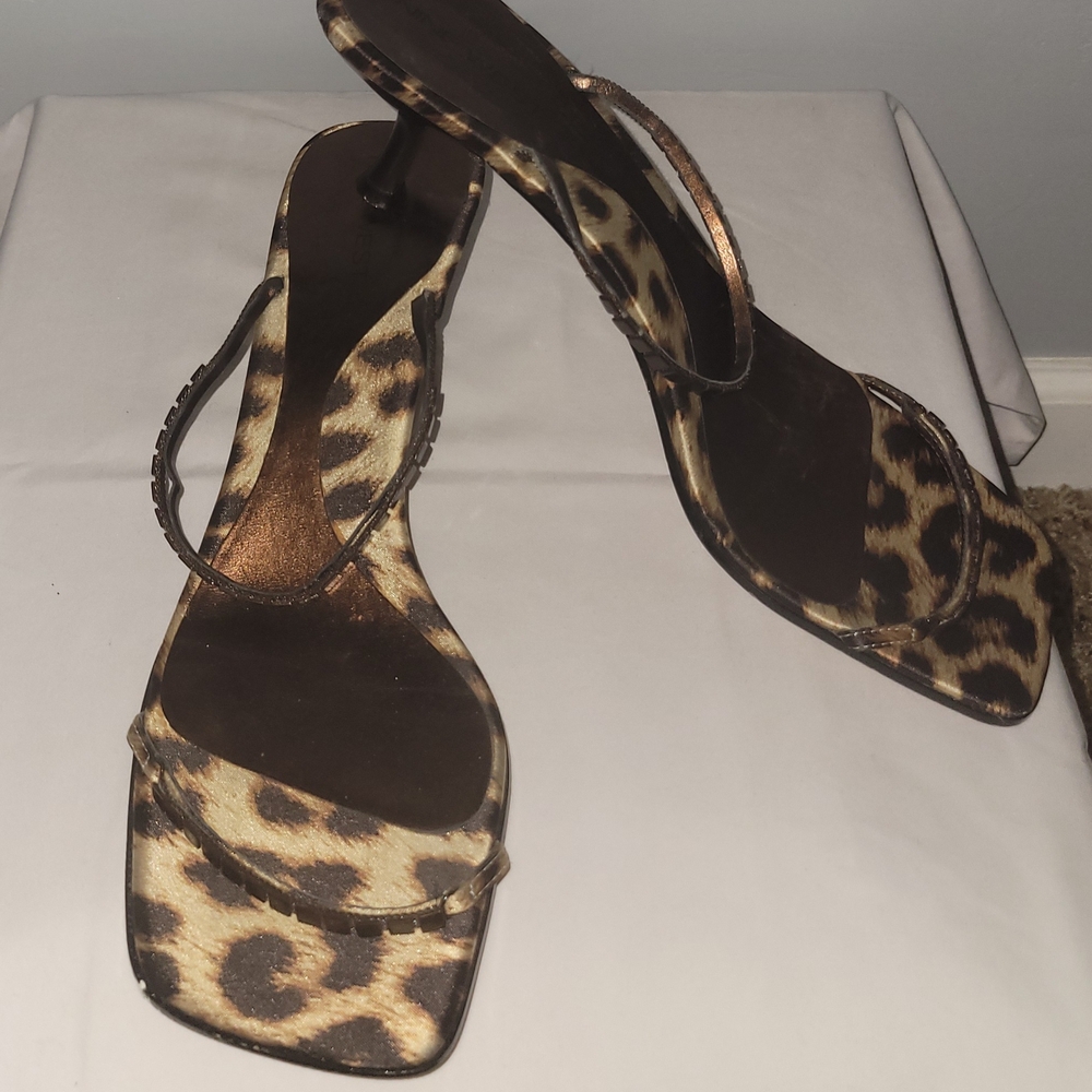 Nine West Leopard Print Sandals